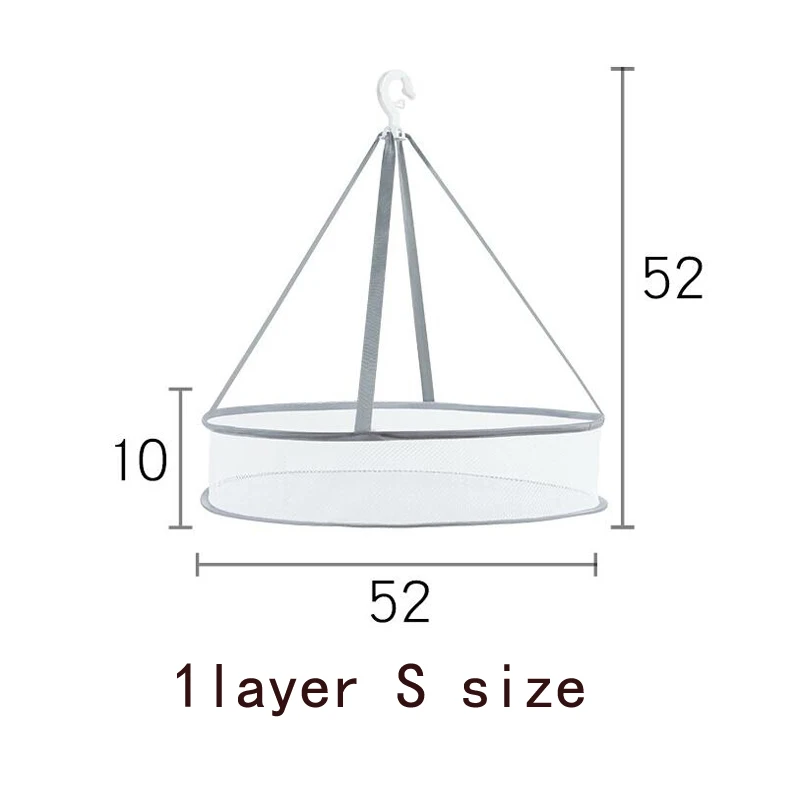 1layer S size Корзина для одежды, садовая сушильная одежда, корзина для одежды, сушильные носки, нижнее белье, сетчатый карман - Цвет: 1layer S size
