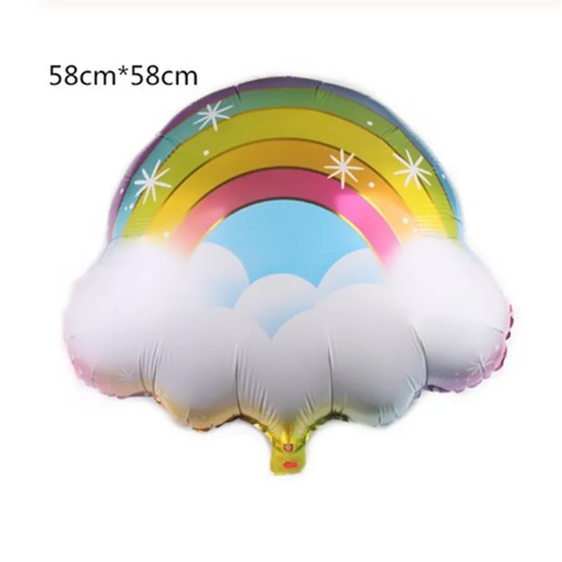 Rainbow Smile Sun Cloud Foil Balloons Birthday Party Kids Baby Shower Decoration Helium Wedding Supplies | Дом и сад