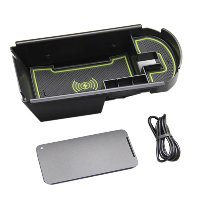 Car Center Console Storage Box Glasses 1Lot Mobile Phone Glove Organizer Customized For 2018 Toyota C-Hr (With Wireless | Автомобили и
