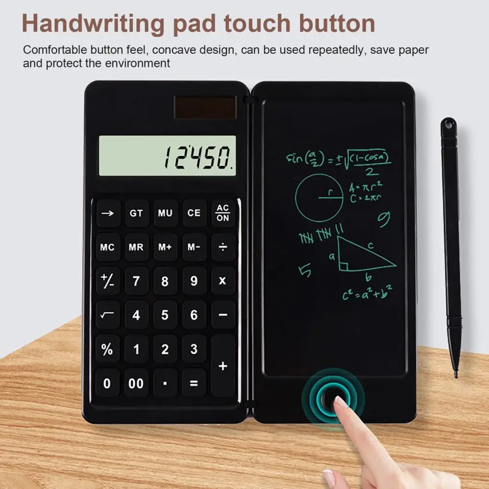 Foldable High-quality with Stylus Calculator Digital Writing Tablet Eye Protection for Children | Calculators