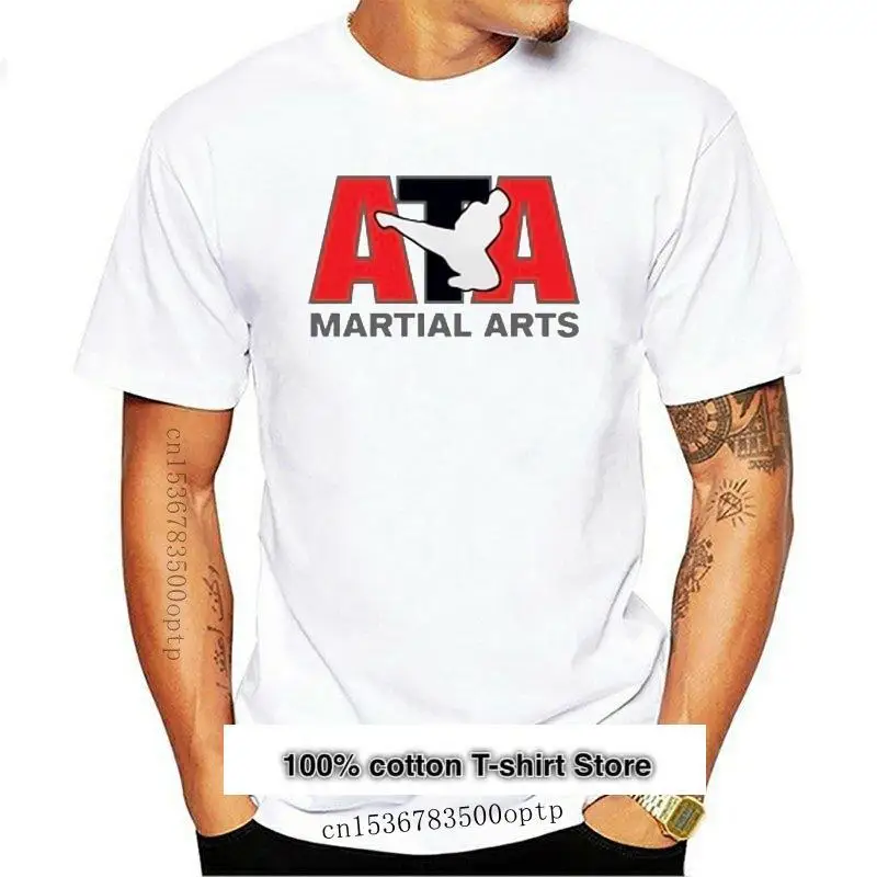 

Camiseta blanca de Taekwondo ATA para hombre, ropa de artes marciales, talla S a 3XL, novedad de 2021