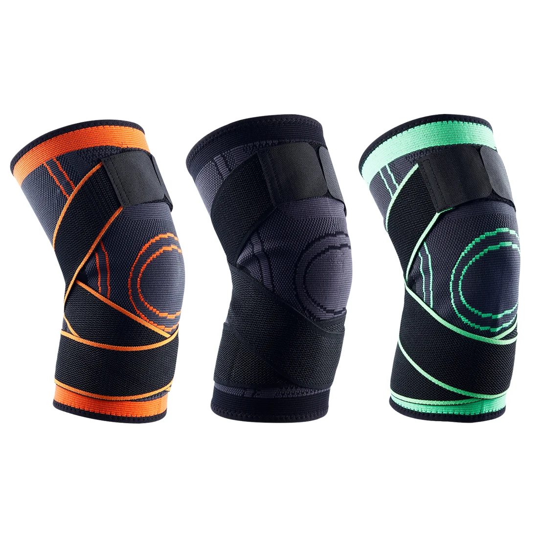 

1pcs Sports Compression Kneepads Running And Riding Basketball Breathable 3d Non-slip Nylon Kneepads