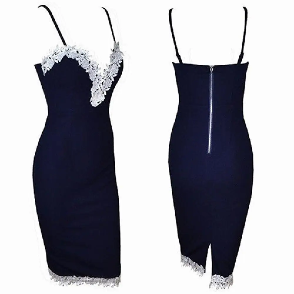 

Горячая Распродажа 80%, женское летнее сексуальное облегающее вечернее короткое платье на бретельках с V-образным вырезом и цветочным кружев...