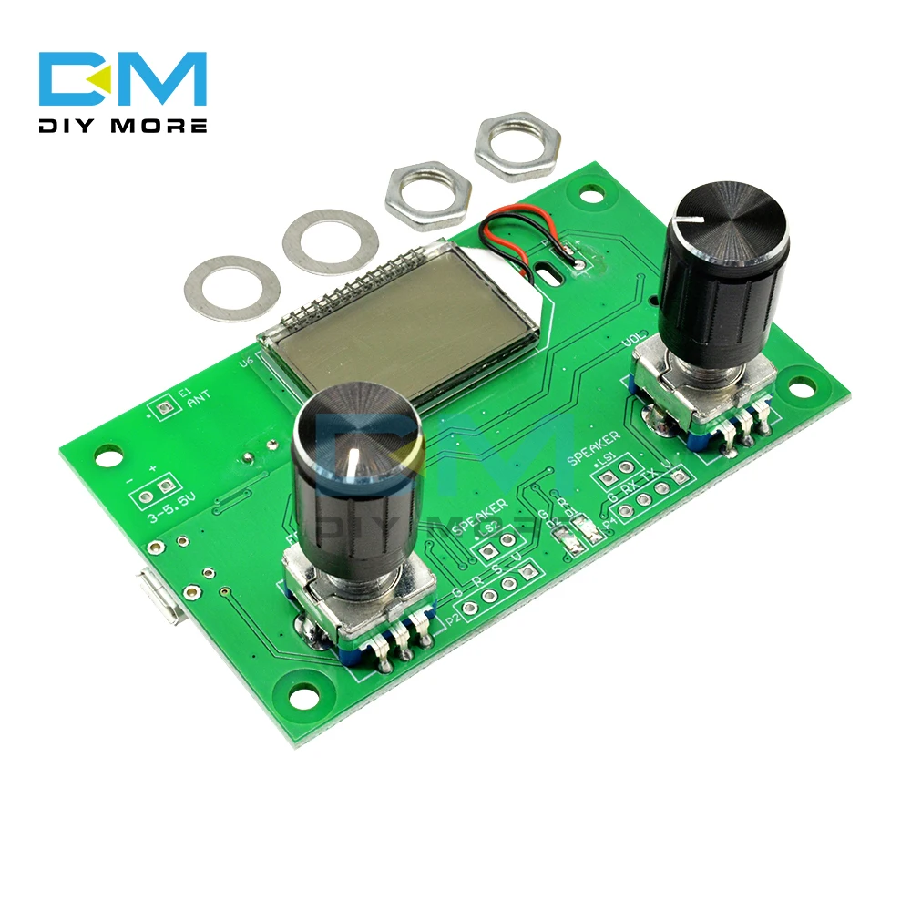 Цифровой стерео FM радиоприемник DSP PLL модуль 87 108 МГц с последовательным контролем