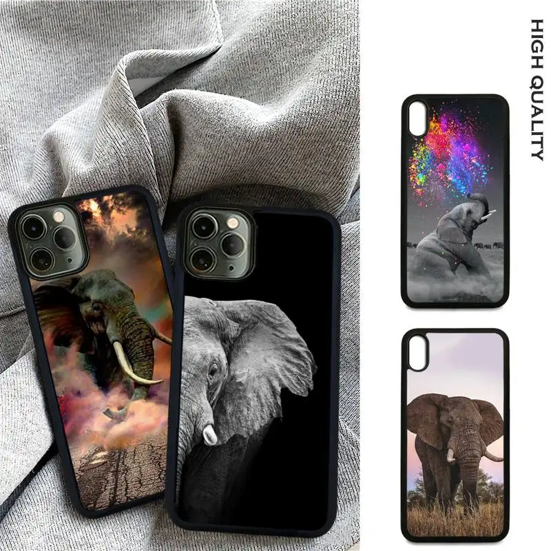 

Animal Elephant Phone Case For IPhone 13 Mini 12 11 Pro Max Xs Xr X 7 8 Plus Se 2020 High Quality PC Cover