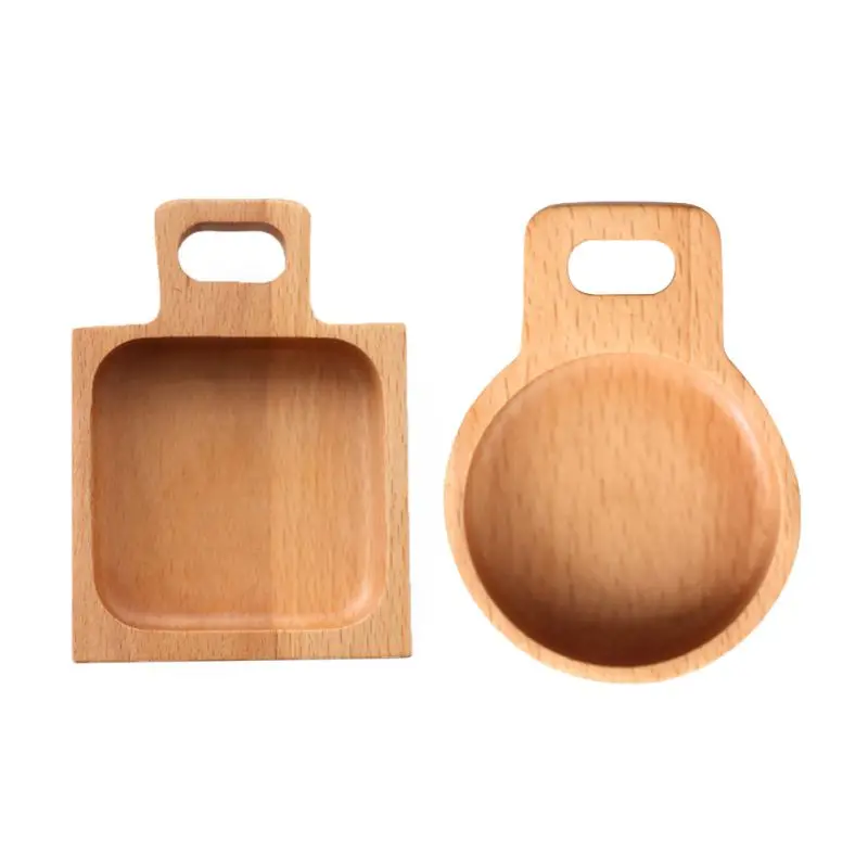 Japanese Style Solid Wood Sauce Seasoning Dish | Дом и сад