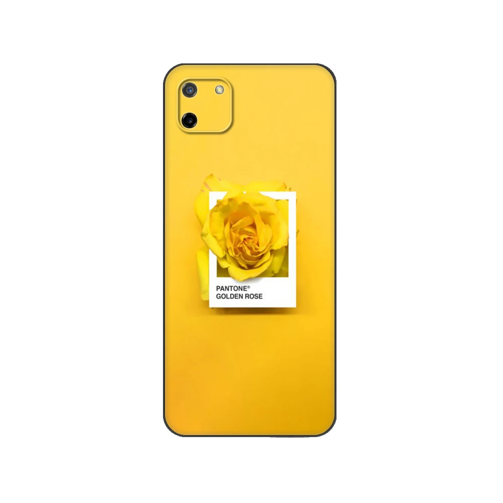 Черный чехол ТПУ Тонкий Высококачественный защитный для OPPO Realme C11 RealmeC11 задняя