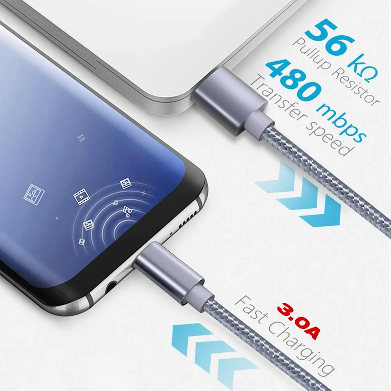 Suntaiho usb type C кабель для samsung S9 S10 USB C кабель 3A Quick зарядное устройство 3.0 type C провод для зарядки 3 м для Xiaomi Redmi Note 7 K20 шнур для зарядки телефона