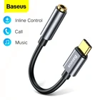 Baseus Type C 3,5 Jack наушники USB Type C до 3,5 мм Aux адаптер для наушников аудио кабель для Huawei Honor Xiaomi mi 10 9 8 Oneplus