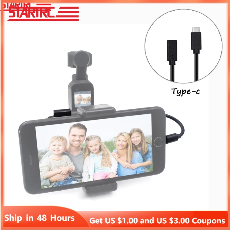 

STARTRC OSMO POCKET Data line IOS Type-C Mirco 30CM Data cable For DJI OSMO Pocket handheld Gimbal Camera Accessories