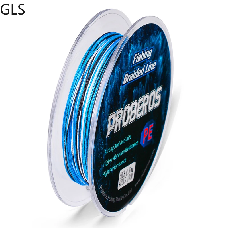GLS NEW 4 Strands10-100LB Multifilament Fishing Line 100m High-strength PE Material Braided Line Fishing Accessories enlarge