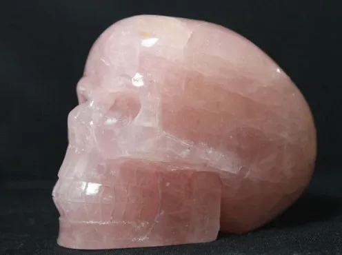 YM 315 натуральные стразы из розового кварца carves череп исцеляющий | Дом и сад