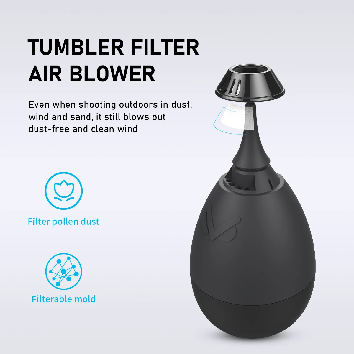 VSGO V B01E Tumbler фильтр воздуходувка С Пылезащитным фильтром односторонний воздушный