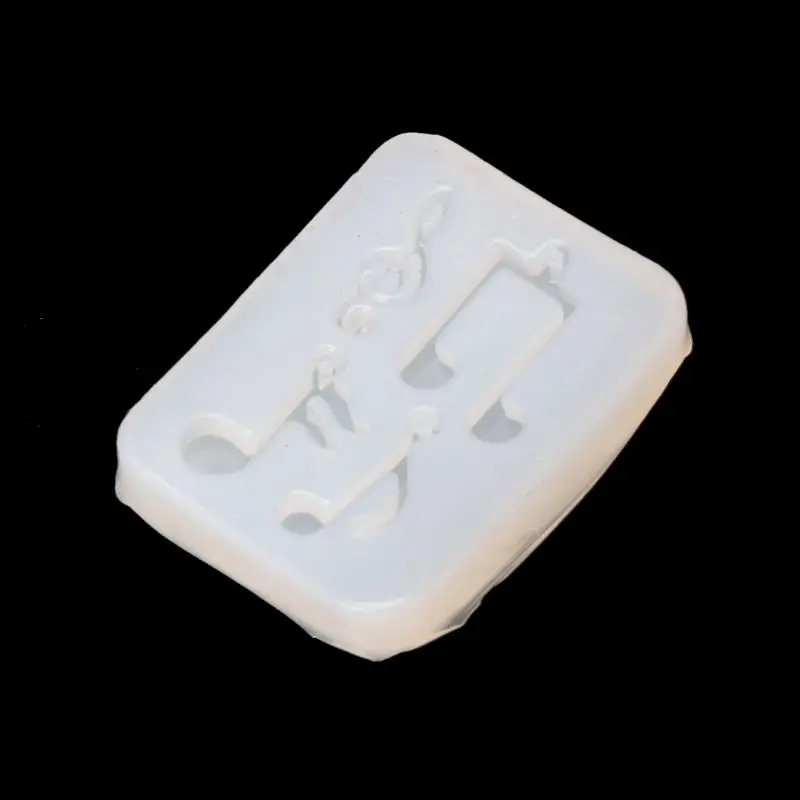 

Musical Note Pendant Silicone Mold Resin Jewelry Fondant Cake DIY Mould Tools R9JE