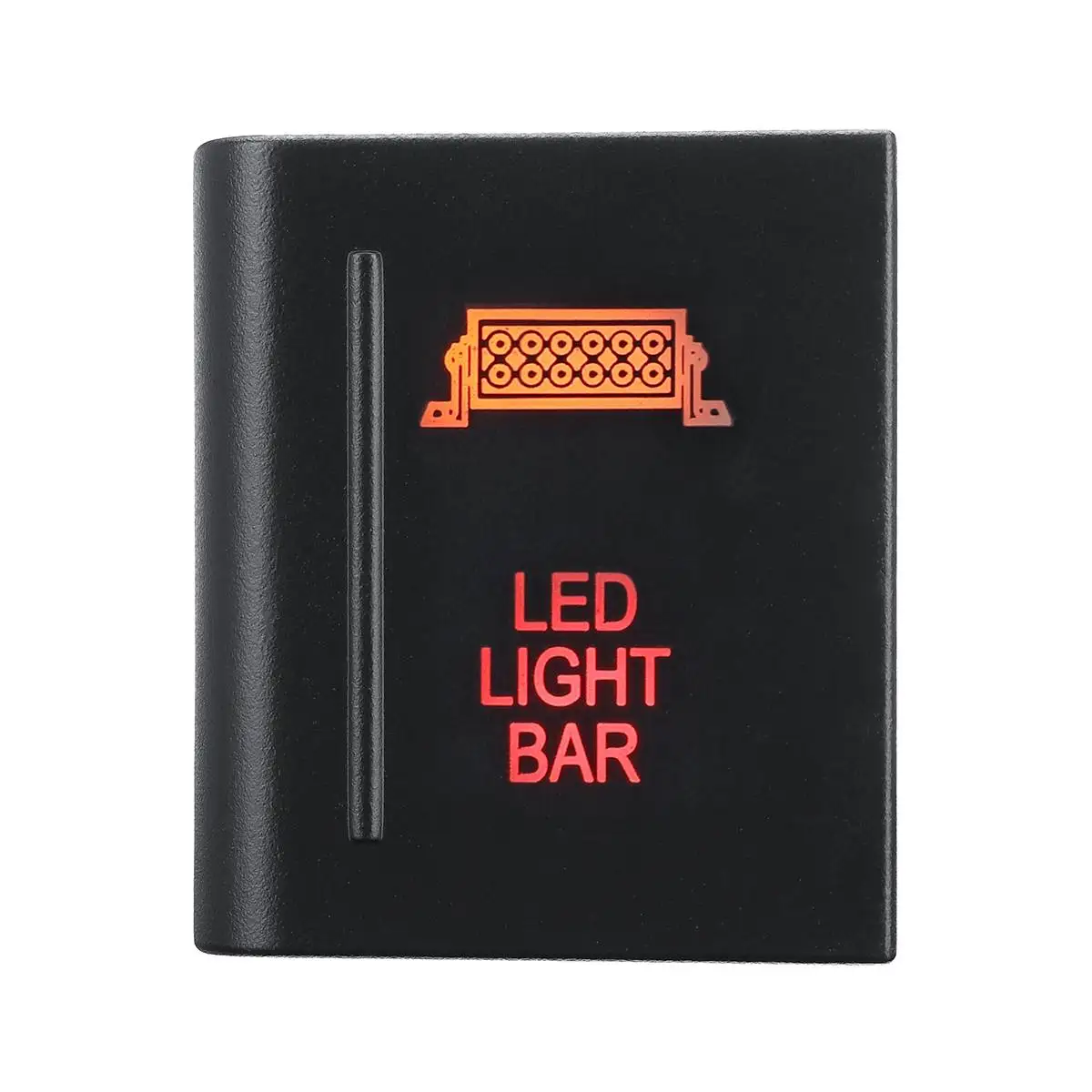 LED Light Bar Левая кнопка для автомобиля переключатель Янтарный/красный светодиодный задний передний точечный DC 12 В 3A противотуманный светильник внутренняя часть для VW для Amarok - Испускаемый цвет: LED Light Bar