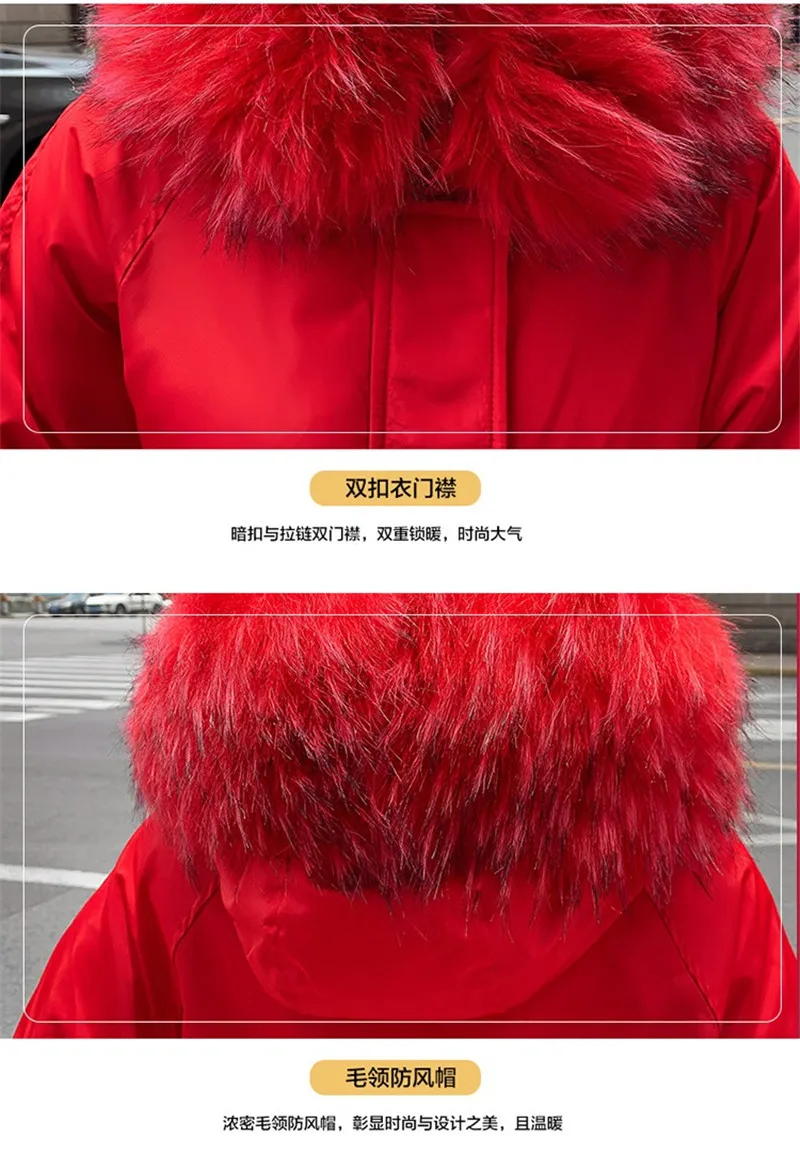 Женская зимняя длинная Двусторонняя Куртка "Аляска", Толстая двойная теплая куртка с капюшоном и меховым воротником, Повседневная пуховая хлопковая стеганая парка, верхняя одежда
