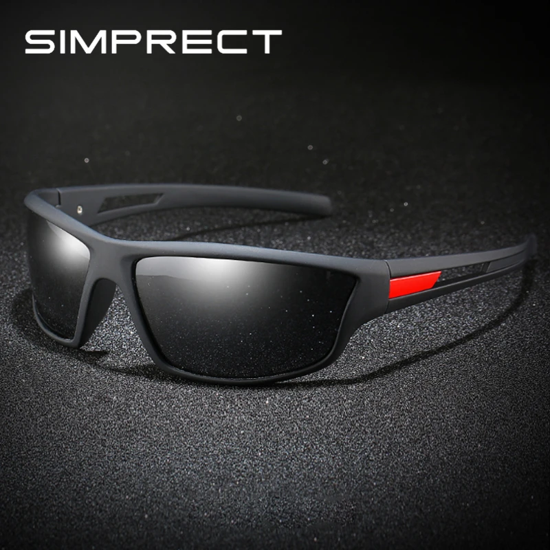 Мужские зеркальные поляризационные солнцезащитные очки SIMPRECT винтажные