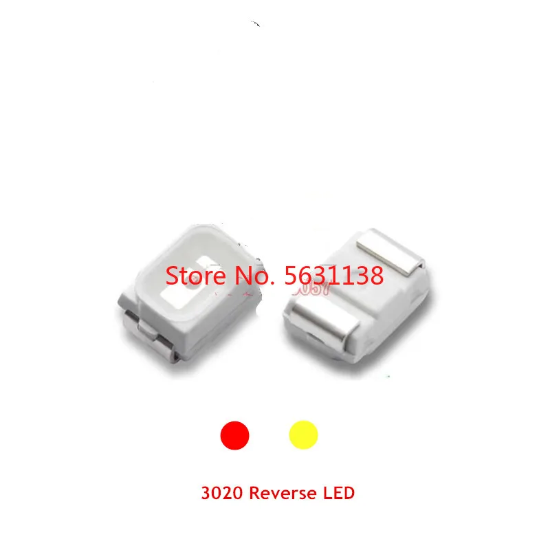 100 шт. 3020 SMD светодиодный Реверсивный полярность красный/желтый 700 800MCD 20MA 1 8 2 0 V