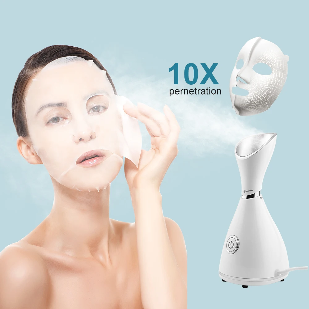

Nano Ionic Deep Cleaning Facial Cleaner Facial Steamer Face Sprayer Blackhead Remover Vacuum Black Dot Pore Acne Pimple Removal