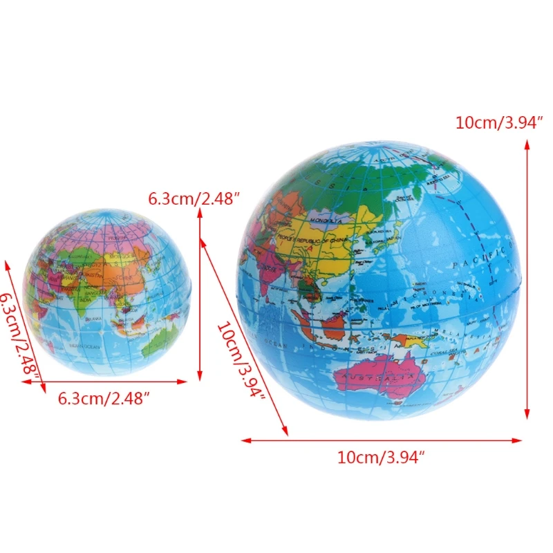 

Fast Rising Squeeze Antistress Stress Relief World Map Ball Planet Earth