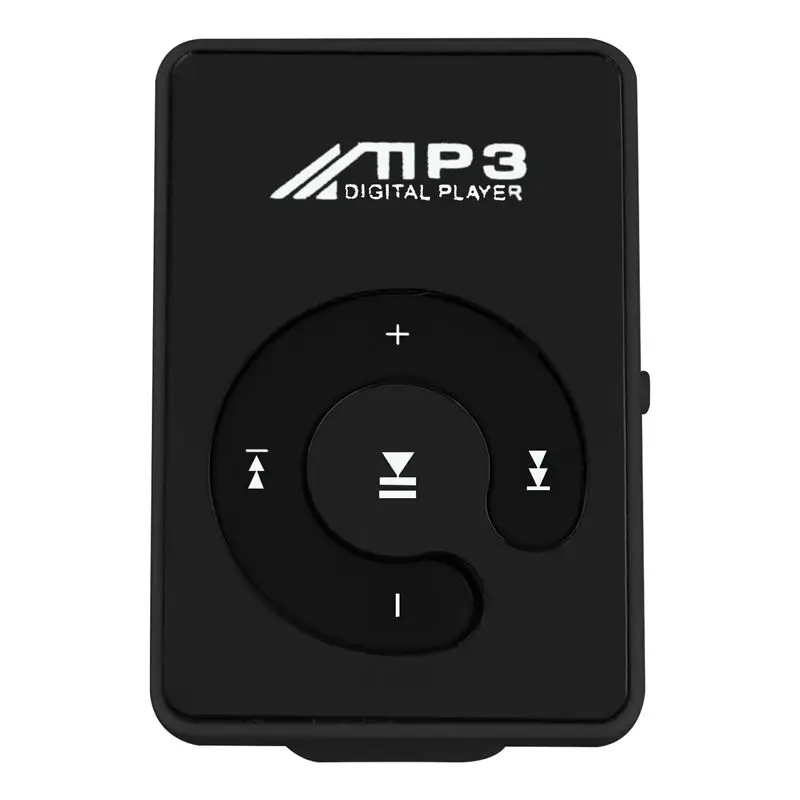Мини mp3 плеер с зеркальным зажимом USB музыкальный для студентов занятий спортом