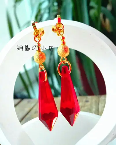 Серьги-клипсы для косплея из аниме сераф конца/Овари нет серафа серьги-клипсы
