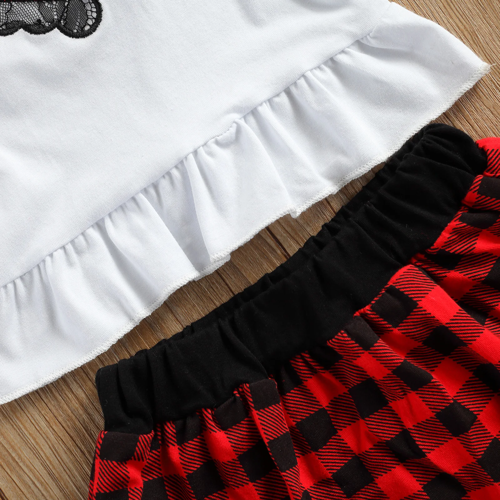 Комплект одежды для маленьких девочек из 3 предметов футболка с коротким рукавом