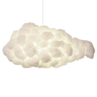 cloud lamp nordic style lamp creative art silk lighting childrens club lamp engineering restaurant cloud chandelier