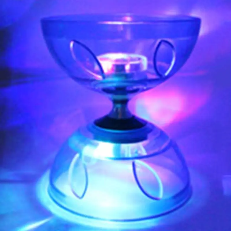 

Adult Children Flashing Toys Quartz Triple Bearing Diabolo Metal Sticks Pro Clutch Diabolo Kids Outdoor Sport Luminous Toy