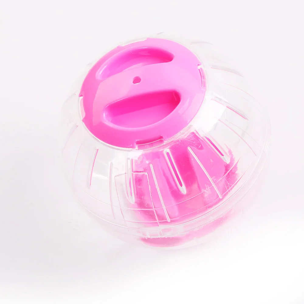 

12cm Breathable Clear Ball Toy Without Bracket Hamster Pets Product 3 Colors Plastic Fit For Small Pets Pink Blue Orange