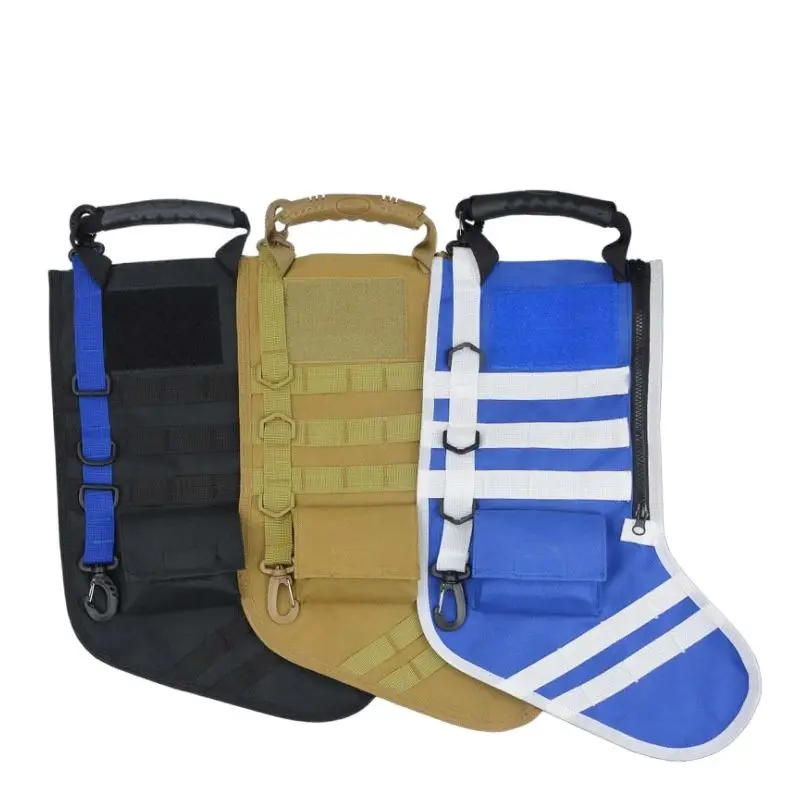 Tactical MOLLE Christmas Socks Bag Military Bag Accessories Storage Bag Christmas Socks Pendant Outdoor Sports Recycling Bag