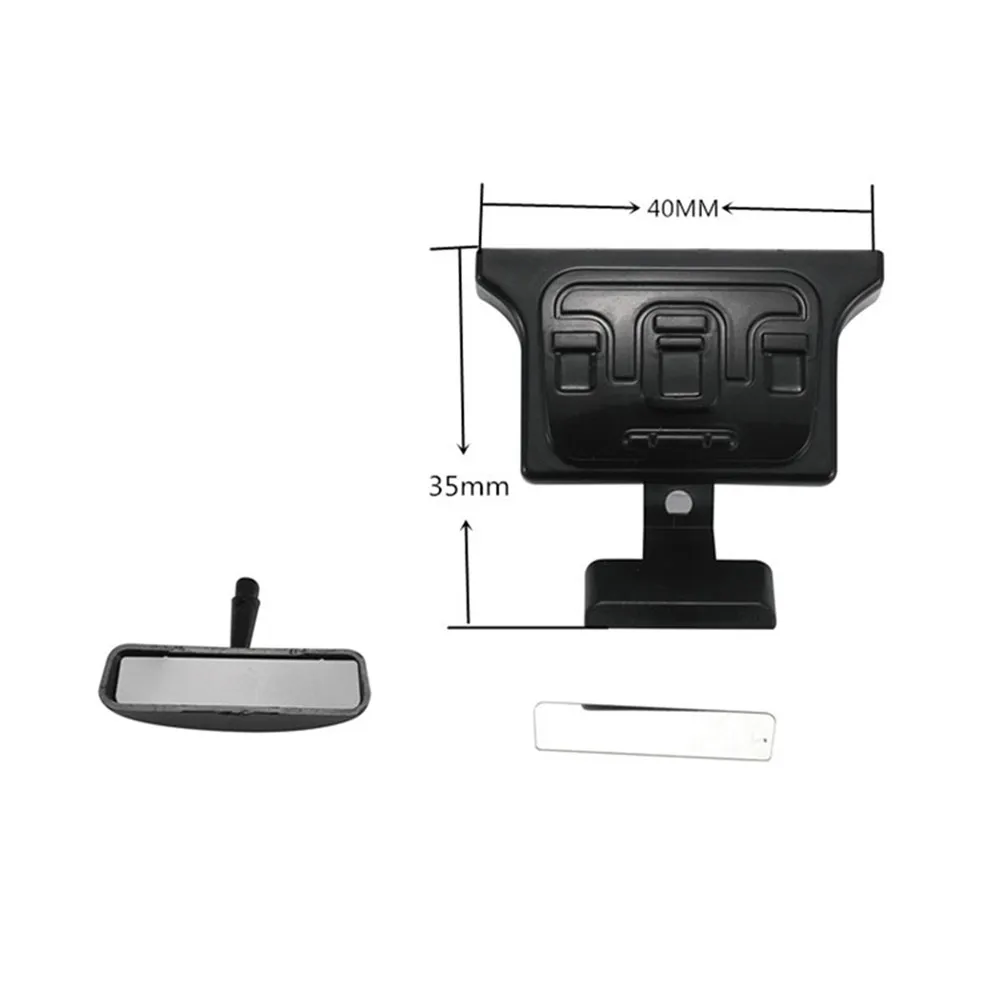 Металлическое светоотражающее зеркало заднего вида для салона автомобиля 1/10