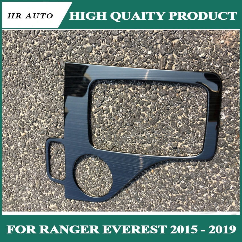 ABS черная сталь Авто панельная Накладка для коробки передач Ford Ranger Everest Endeavour