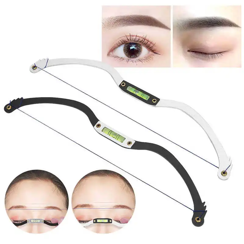 

Microblading Line Marker Ruler Eyebrow Tattoo Permanent Makeup Bow and Line Ruler Measuring Eyebrow Positioning Tool