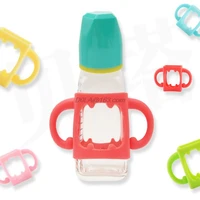 baby bottle universal handle soft silicone wide mouth grip multicolor heat resistant feeding bottles accessories