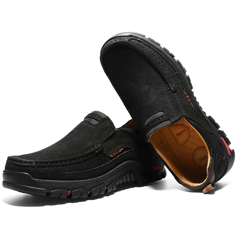 HUMTTO Уличная обувь из натуральной кожи мужские кроссовки большого размера для