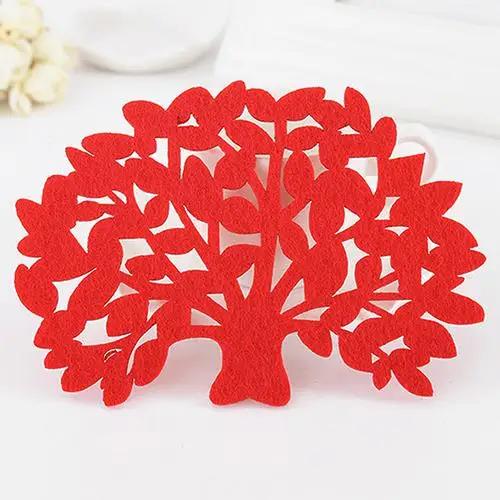 1Pcs Practical 14*9*CM Creative Tree Shape Kitchen Tool Coaster Anti-Skid Insulation Cup Mat Placemat Table Decoration | Дом и сад