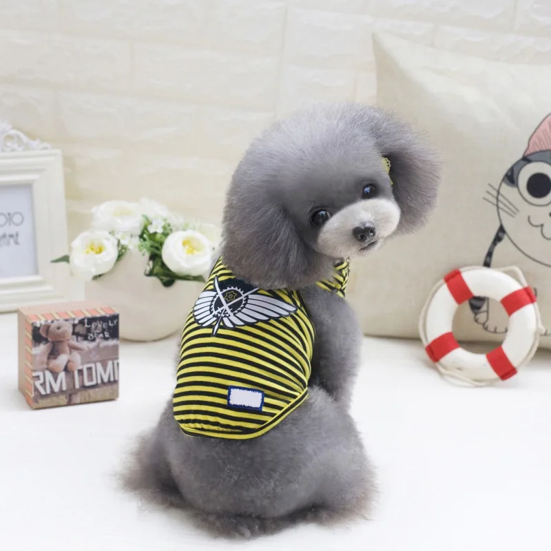 Милая Одежда для собак футболки щенков милая Спортивная футболка футбола