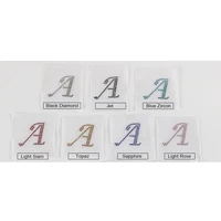 15cm A-Z Alphabet 1PC hot fix Rhinestone DIY English Letter Mixed heat Transfer diamond stone motif