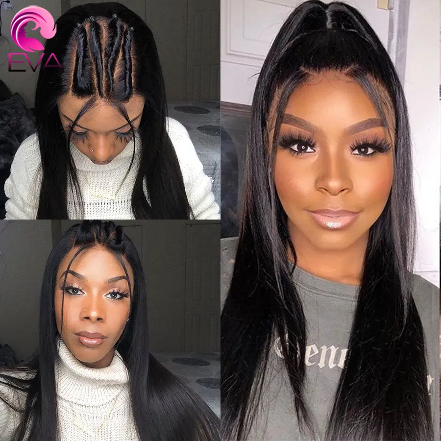 Eva волосы 150% шелковая основа полные кружевные человеческие парики