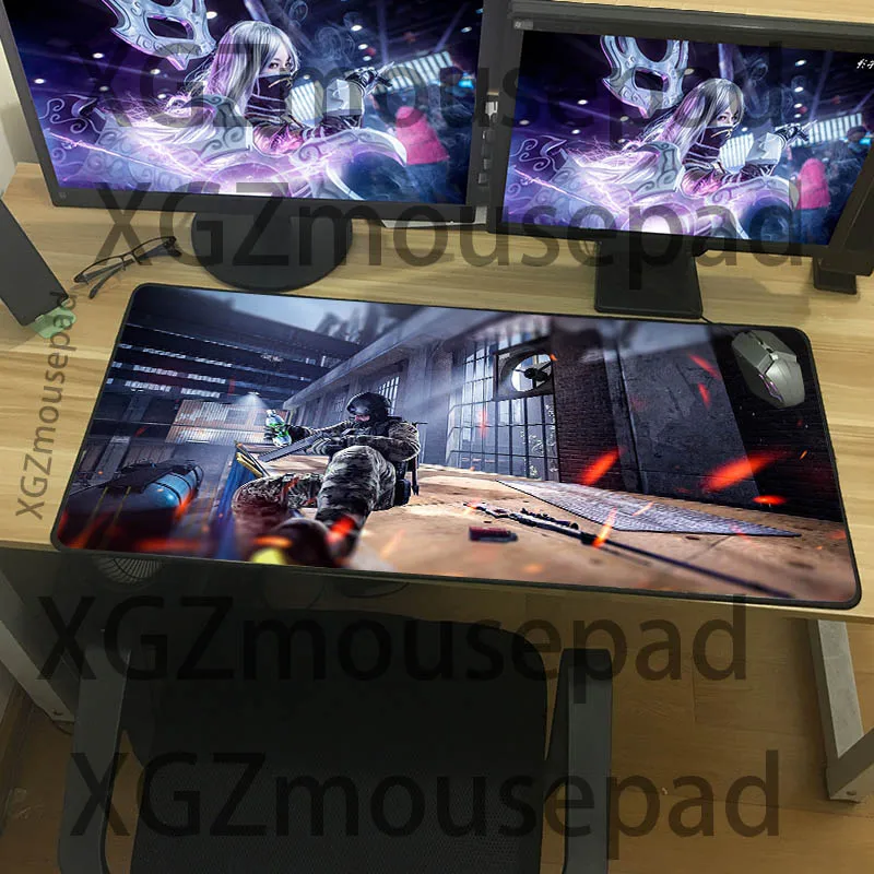 Изысканный игровой коврик для мыши XGZ большого размера Настольный с узором