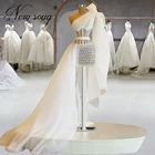 Выпускные платья ручной работы с бисером, 2021, блестящие белые вечерние платья на одно плечо для свадеб, Дубай, арабское женское вечернее платье на шнуровке