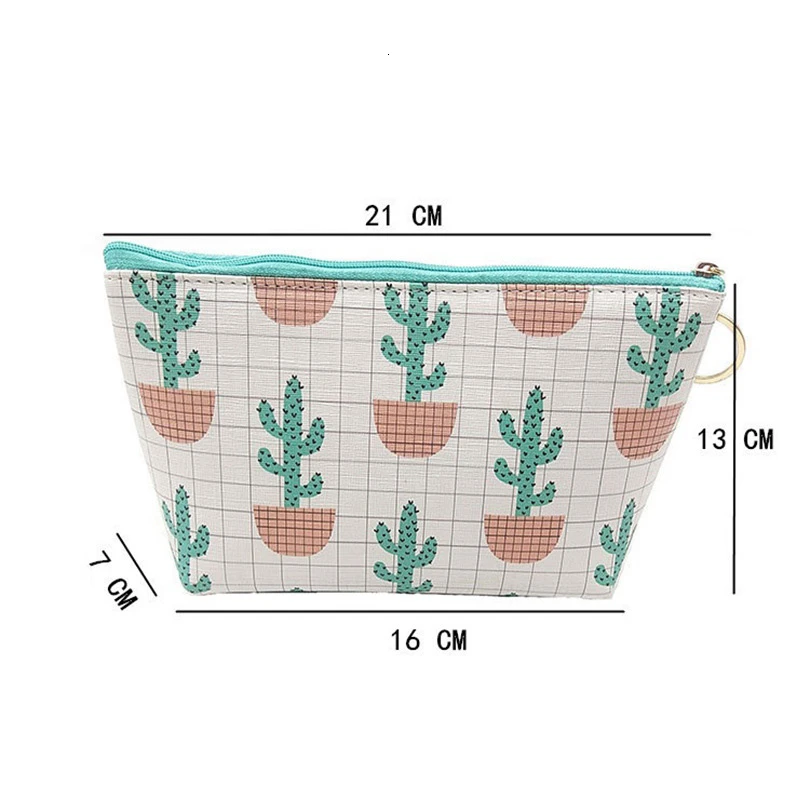 2019 женская зимняя водонепроницаемая косметичка из ПУ кожи модная с принтом