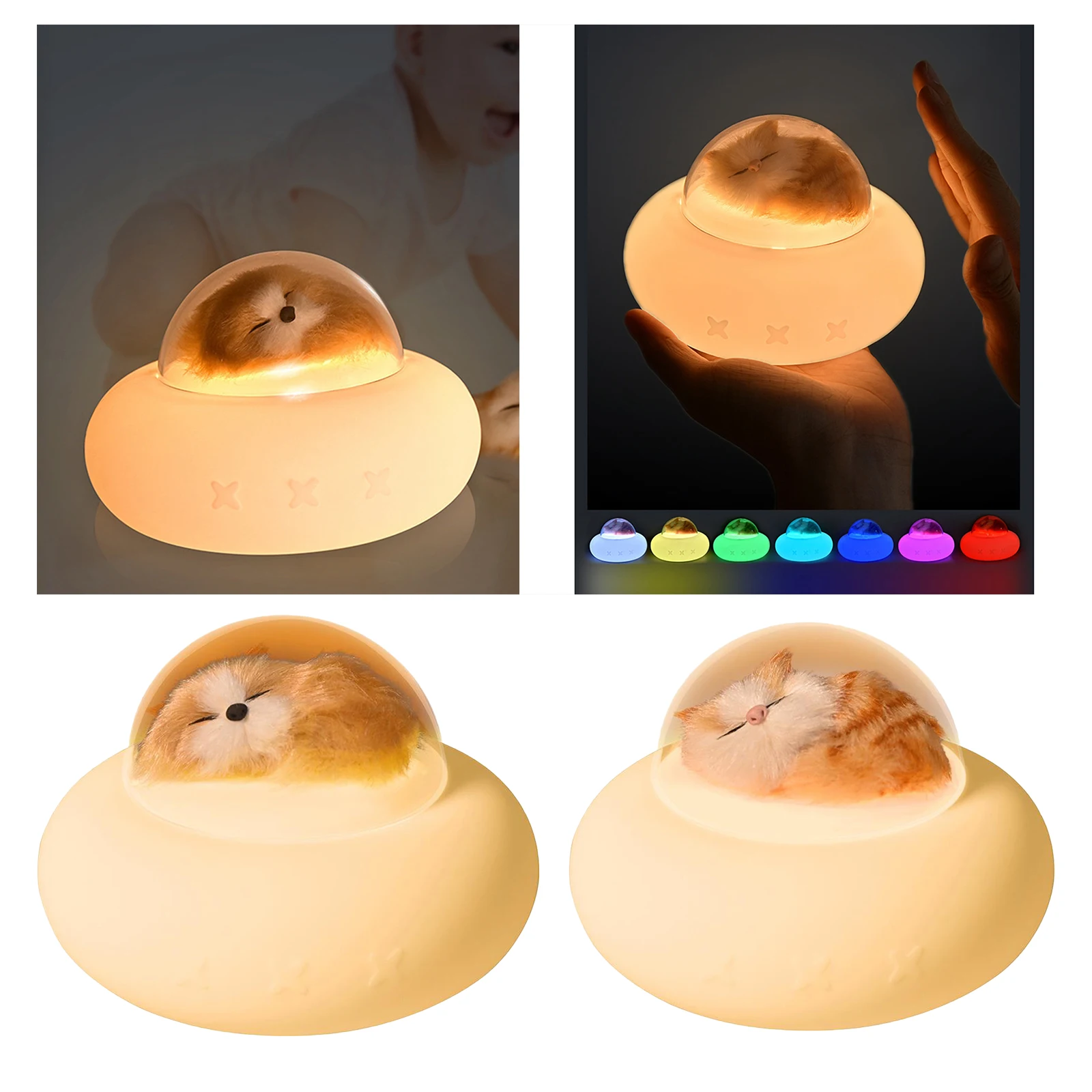 

Симпатичный силиконовый ночник с зарядкой от USB, носветильник для детей и взрослых, подарок для спальни