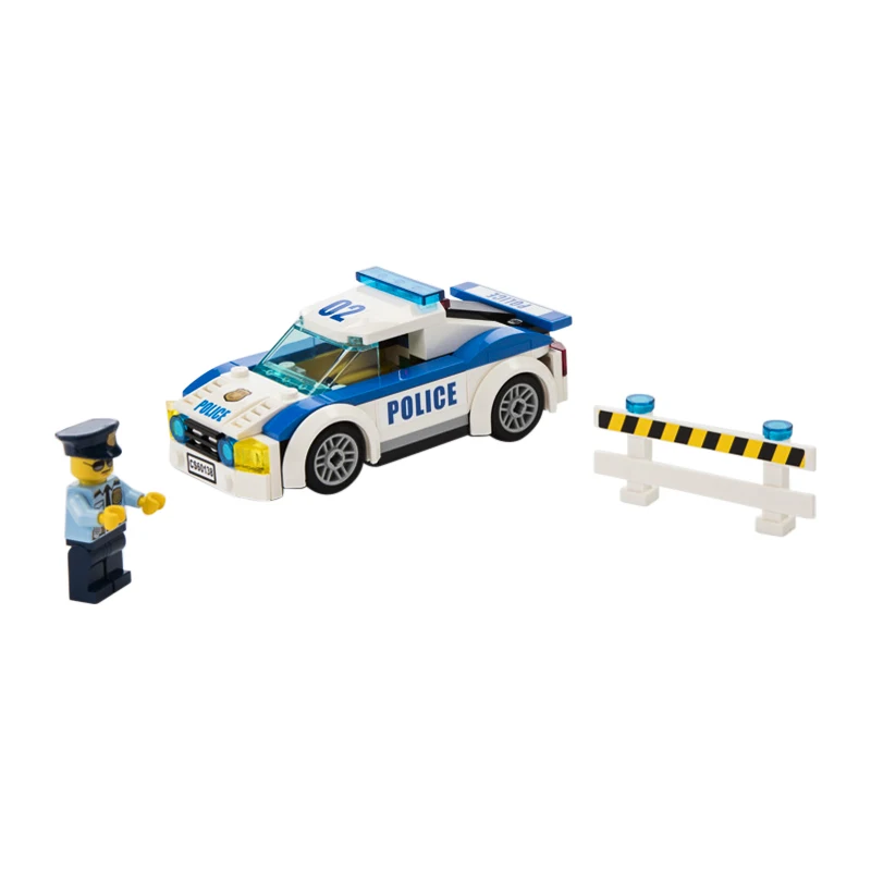 Конструктор LEGO City 60138 совместимый с Legoing 3 в 1 полицейский вертолет спортивный
