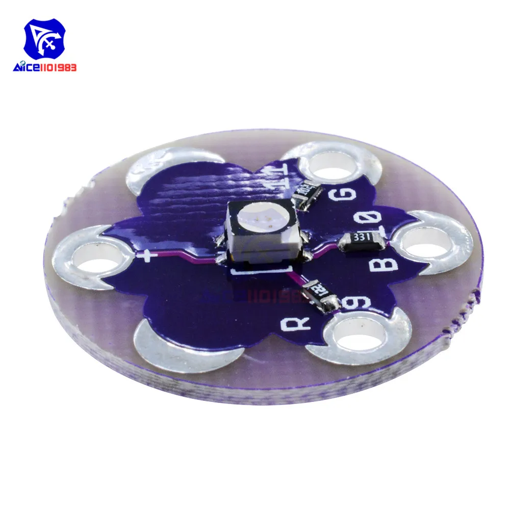Трехцветный светодиод RGB для Arduino от diymore LilyPad|arduino lilypad|rgb led arduinorgb arduino |
