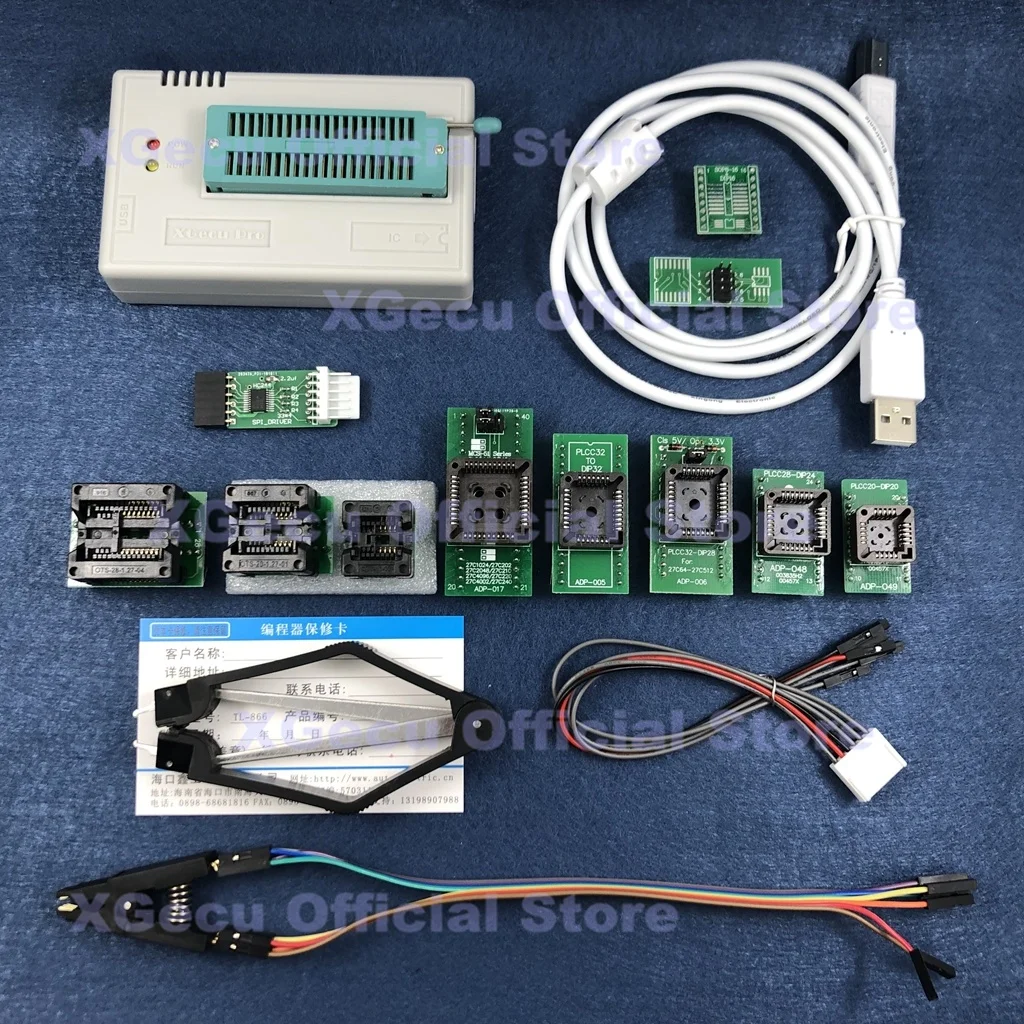 V11.30 XGecu TL866II Plus USB Универсальный программатор с поддержкой 16842 + IC SPI Flash NAND EEPROM MCU PIC