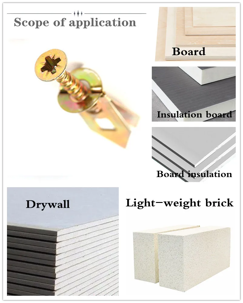 

400PCS 10x30 High Strength Drywall Anchors with Self Tapping Screws Kit Screws and Plugs Wall Gypsum Board Ceiling Anchor Studs