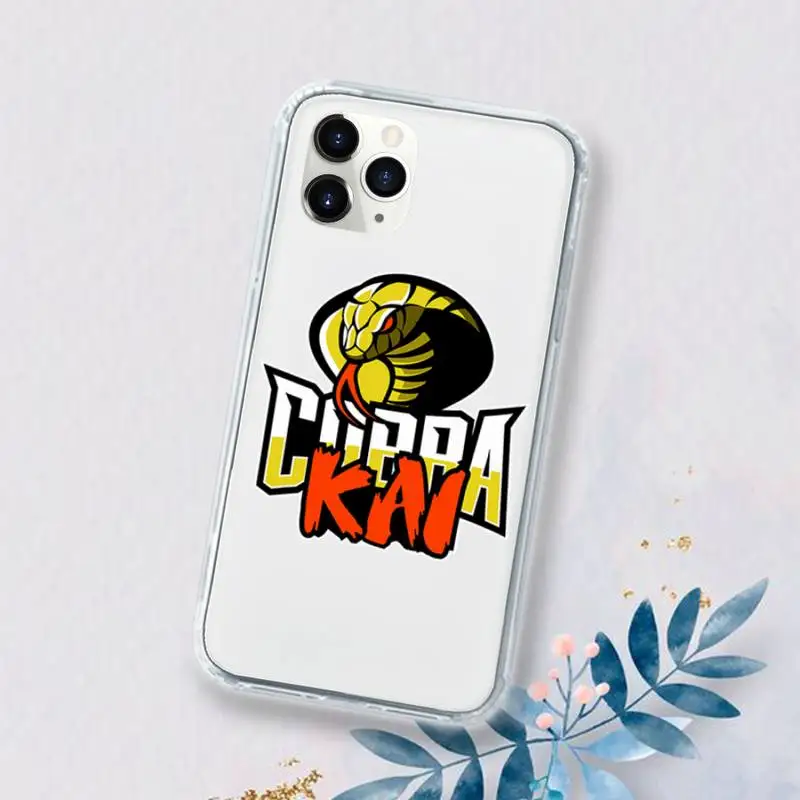 

cobra kai snake Phone Case Transparent for iPhone 11 12 mini pro XS MAX 6 6S 8 7 Plus X 5S SE 2020 XR