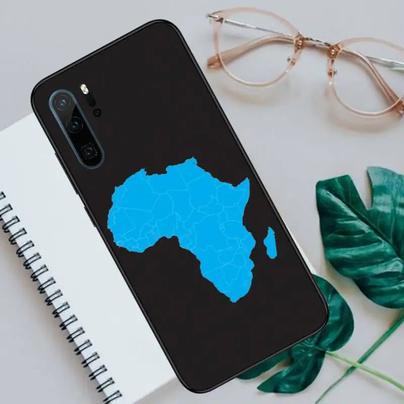 

Africa Map pattern Phone Case For Huawei honor Mate P 10 20 30 40 Pro 10i 9 10 20 8 x Lite Luxury brand shell funda coque